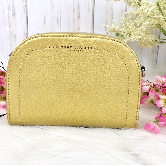Marc Jacobs Bags Nwt Marc Jacobs Gold Leather Crossbody Poshmark